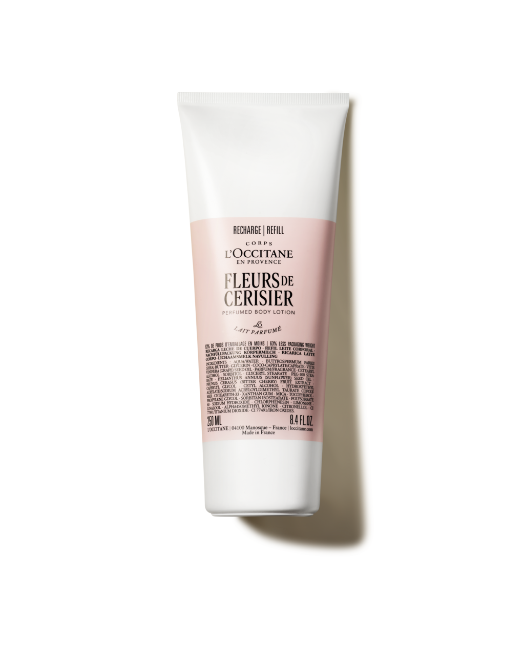 Eco-Refil Lo&ccedil;&atilde;o Corporal Perfumada Fleurs de Cerisier (Flor de Cerejeira), , large